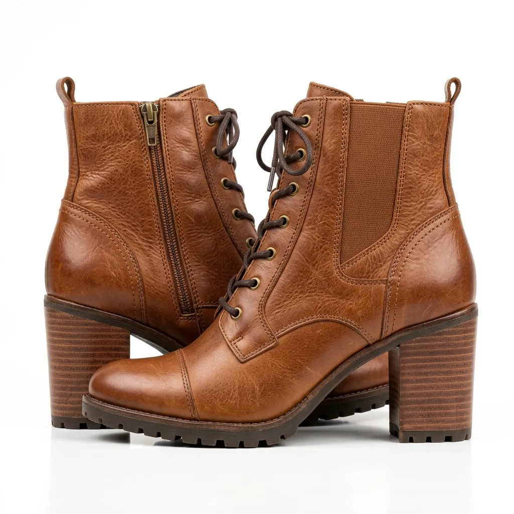 Ankle Leather Boots