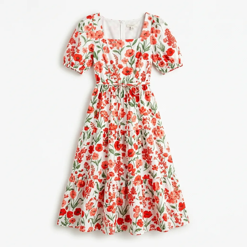 Floral Summer Midi Dress