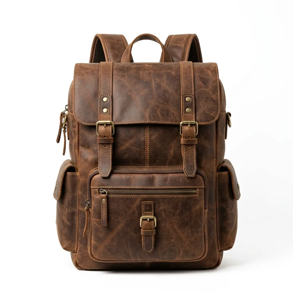 Vintage Leather Backpack