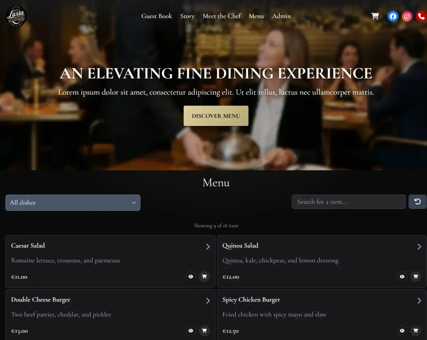 Menu Numérique Flexible pour Restaurants