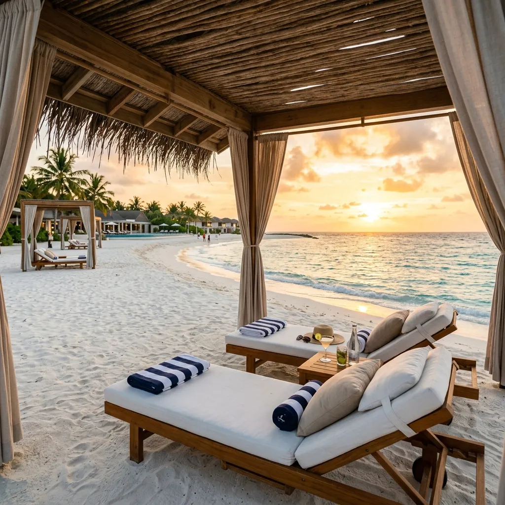 Luxury Beach Cabana & Ocean Lounge