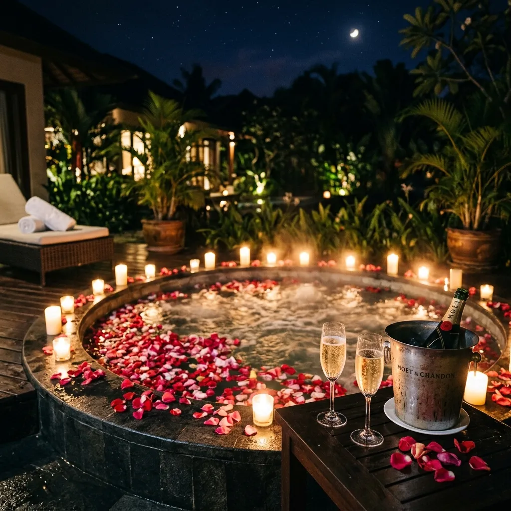 Romantic Jacuzzi & Champagne