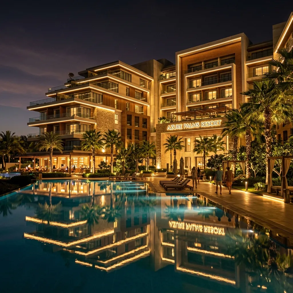 Hotel Resort Exterior Night View